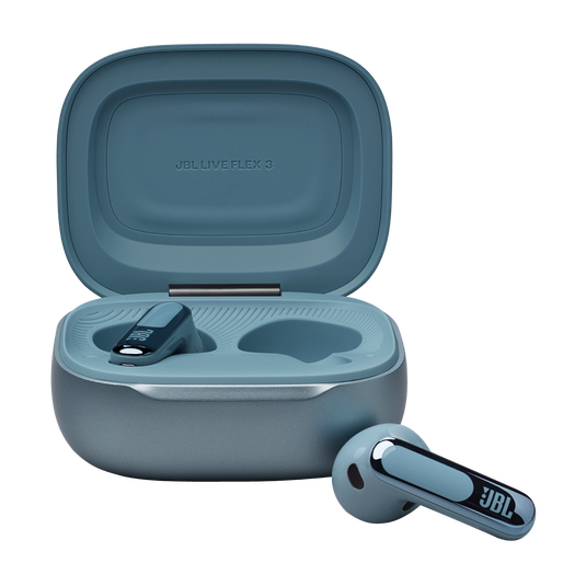 JBL Live Flex 3 - Blue - True wireless noise-cancelling open-stick earbuds - Front image number null